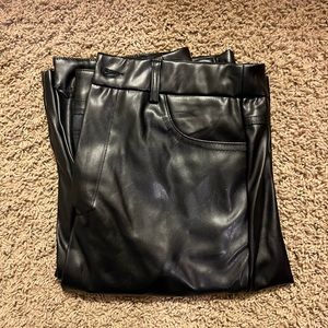SHEIN faux leather pants, size M petite, never worn before